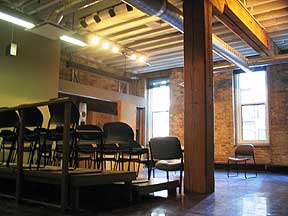 Theatre 3, also known as "The Purple Room" is the largest of our 3 studio spaces.