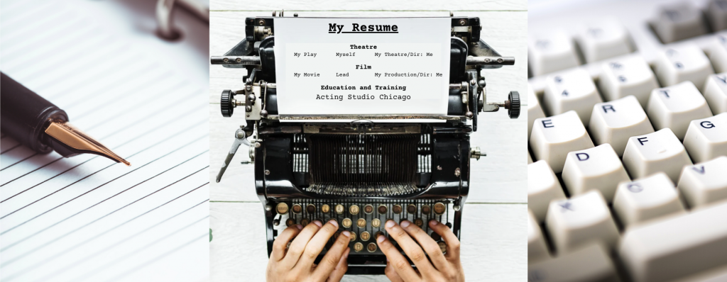 Acting resume